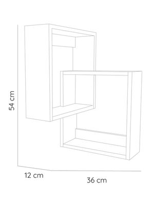 Imagen 2 del producto Repisa Deia Esquinera Bi-Color