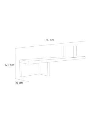 Imagen 2 del producto Repisa Mónaco en Madera 50x17.5 cm