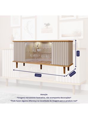 Imagen 2 del producto Buffet Janice Luz Led Off White Café