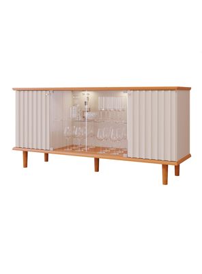 Buffet Janice Luz Led Off White Café