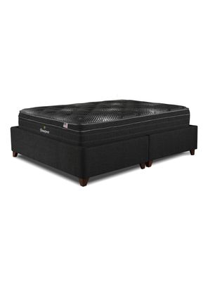 Cama Europea Bignest Platinum King Marengo  Base Dividida
