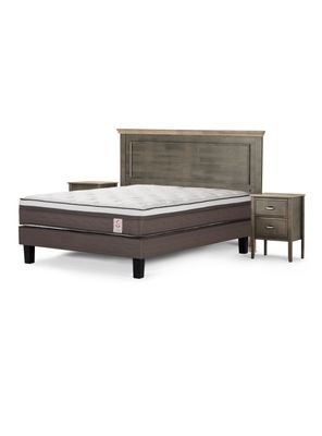 Cama Europea New Style 6 2 Plazas + Set de Muebles Anna