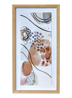 Cuadro Vidrio Abstracto 2 30x60 cm
