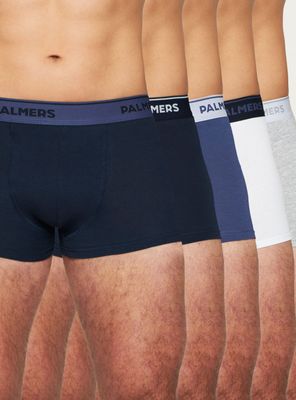 Pack 5 Boxer Largo Algodón