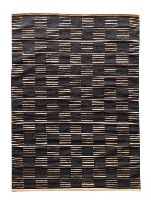 Alfombra Yute Nepal 160x230 cm Negro