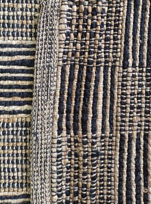 Imagen 2 del producto Alfombra Yute Tibet 240x340 cm Negro Beige