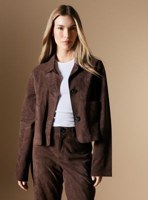 Chaqueta Trucker de Cuero Colaboración María Pombo