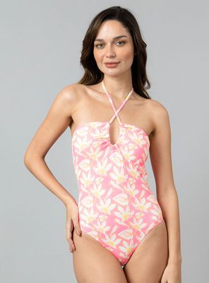 Traje de Baño Strapless Una Pieza