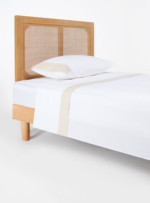 Sábanas 1.5 Plazas 300 Hilos Borde Lino