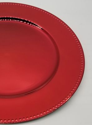 Imagen 2 del producto Set de 4 Platos Base Navidad Perla-Rojo