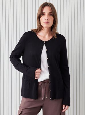 Chaleco Bordes Crochet