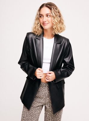 Blazer Efecto Piel