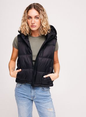 Parka sin Mangas con Gorro