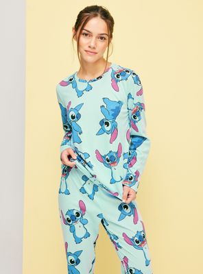 Pijama Largo Disney Stitch Full Print
