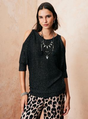 Sweater Abertura en Hombros