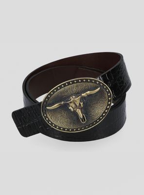 Cinturón de Cuero Toro Reversible