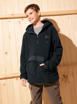 Polar Estampado con Bolsillo y Detalles Nylon