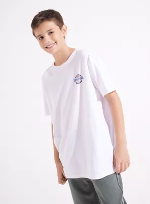 Polera Estampado en Espalda de Manga Corta