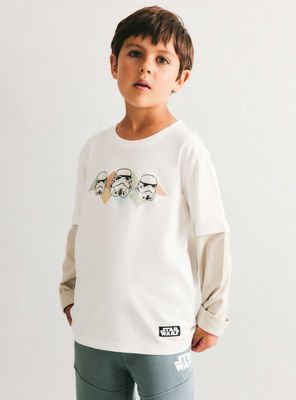 Polera Doble Manga Star Wars