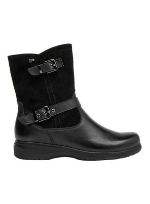 Botín Caña Alta Casual Hebiella L086 Cuero Mujer