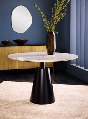 Mesa de Comedor Mármol Lexington Redonda 120 cm