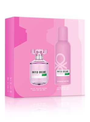 Imagen 2 del producto Set Perfume United Dreams Love Yourself EDT Mujer 80 ml + Desodorante 150 ml Benetton