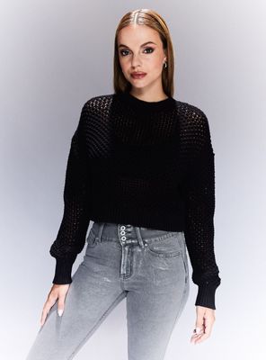 Sweater Tejido Calado Hilado Grueso