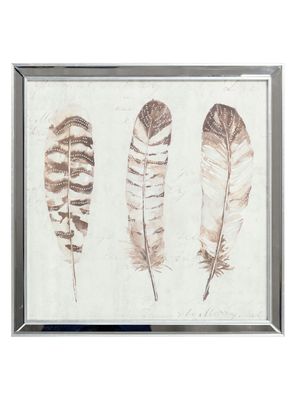 Cuadro Espejo Plumas 1 50 x 50 cm