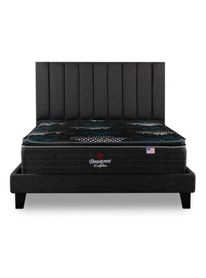 Imagen 2 del producto Cama Europea LowNest Dolphin King + Respaldo Tibet Margo