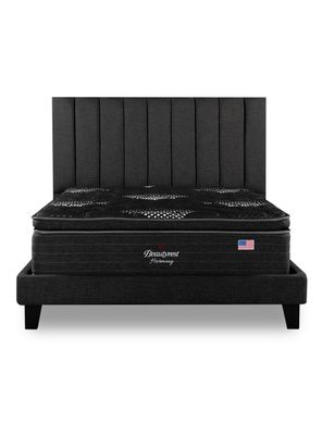 Imagen 2 del producto Cama Europea LowNest Harmony King + Respaldo Tibet Margo