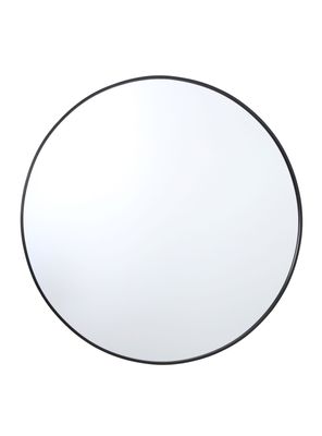 Espejo Alaniz Home Redondo Negro 50 x 50 cm