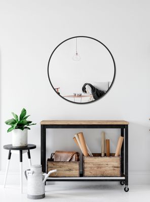 Imagen 2 del producto Espejo Alaniz Home Redondo Negro 50 x 50 cm