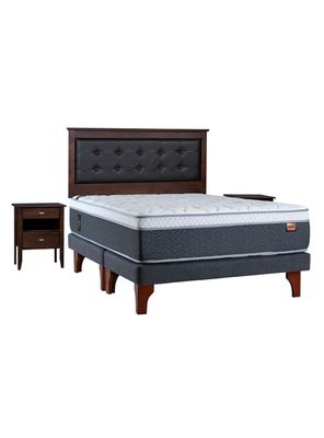 Imagen 1 del producto Cama Europea Everest 2 Plazas Base Dividida + Set Toledo