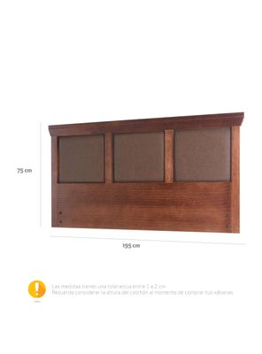 Imagen 2 del producto Respaldo King New Torino Café