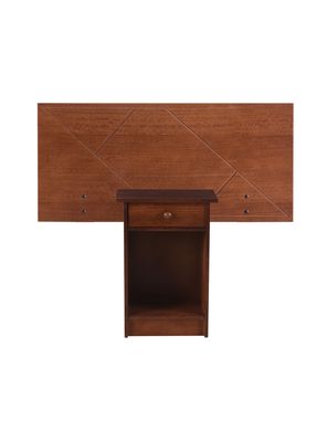 Set Muebles New Villarica: Respaldo 1 Plaza + Velador