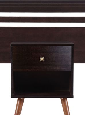 Imagen 2 del producto Set Muebles New Munich: Respaldo 1 Plaza + Velador