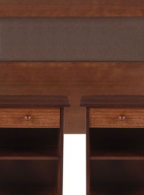 Imagen 2 del producto Set Muebles New Dublín Café: Respaldo 2 Plazas + 2 Veladores