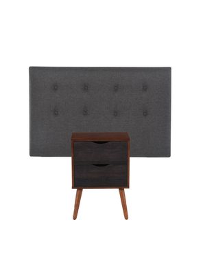 Imagen 1 del producto Set Muebles Eufrates: Respaldo 1 Plaza + Velador