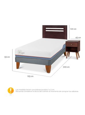 Imagen 2 del producto Cama Europea Excellence Plus 1.5 Plazas + Set Muebles New Munich