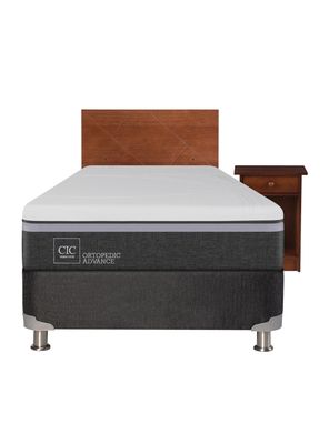 Imagen 2 del producto Box Spring Ortopedic Advance B5 BK 1.5 Plazas + Set Muebles Villarrica