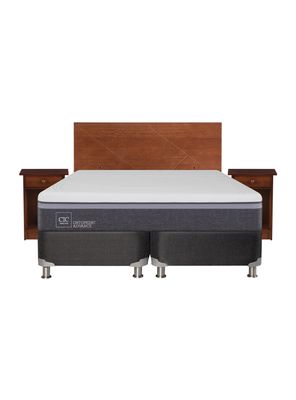 Imagen 2 del producto Box Spring Ortopedic Advance B5 Black 2 Plazas Base Dividida + Set Muebles New Villarrica