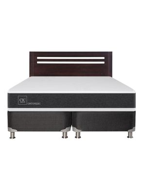 Imagen 2 del producto Box Spring New Ortopedic B5 Black 2 Plazas + Respaldo New Munich