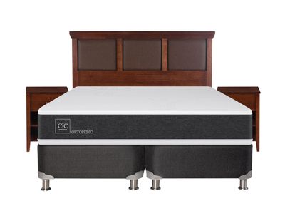 Imagen 2 del producto Box Spring New Ortopedic B5 Black King + Set Muebles New Torino