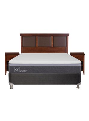 Imagen 2 del producto Box Spring Ortopedic Advance B5 Black 2 Plazas Base Normal + Set Muebles New Torino