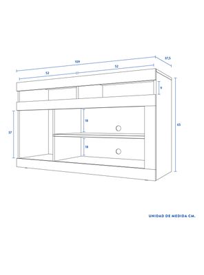Imagen 2 del producto Rack CIC TV 46"" Audio Ganges Cic
