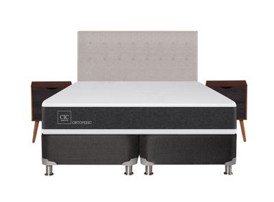 Imagen 2 del producto Box Spring New Ortopedic B5 Black King + Set Muebles Tigris