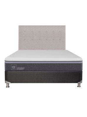 Imagen 2 del producto Box Spring Ortopedic Advance B5 Black 2 Plazas Base Normal + Respaldo Tigris