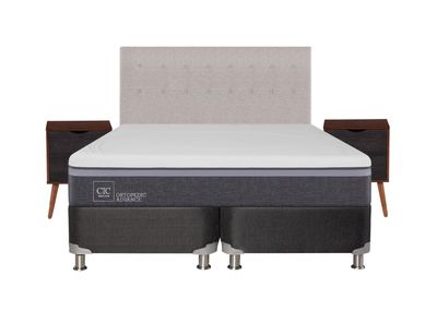 Imagen 2 del producto Box Spring Ortopedic Advance B5 Black King + Set Muebles Tigris
