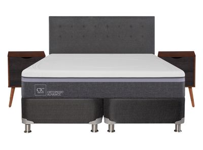 Imagen 2 del producto Box Spring Ortopedic Advance B5 Black King Eufrates Sin Textil