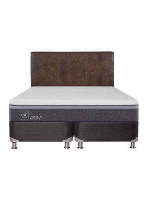 Imagen 2 del producto Box Spring Ortopedic Advance B5 Black 2 Plazas Base Dividida + Respaldo Baker